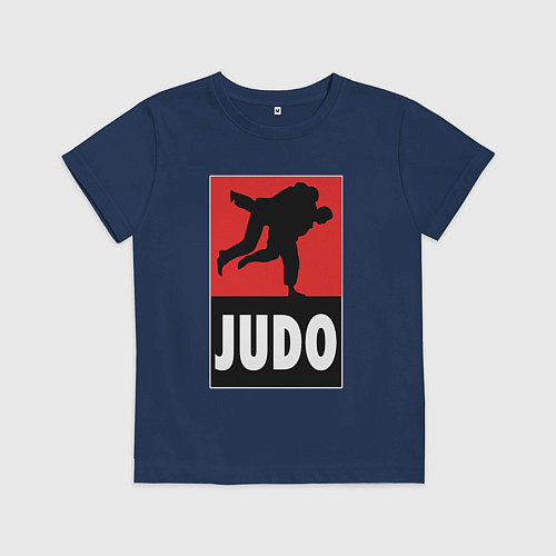 Детская футболка Judo / Тёмно-синий – фото 1