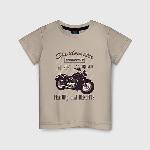 Детская футболка Triumph speedmaster bonneville / Миндальный – фото 1