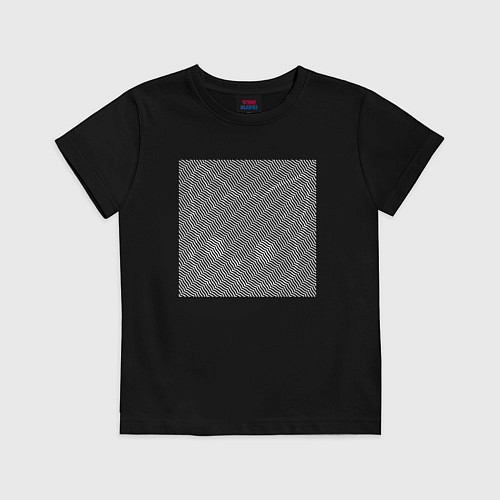 Детская футболка White cat illusion / Черный – фото 1