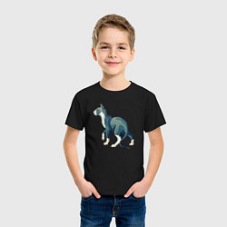 Футболка хлопковая детская Любителям сфинксов, цвет: черный — фото 2