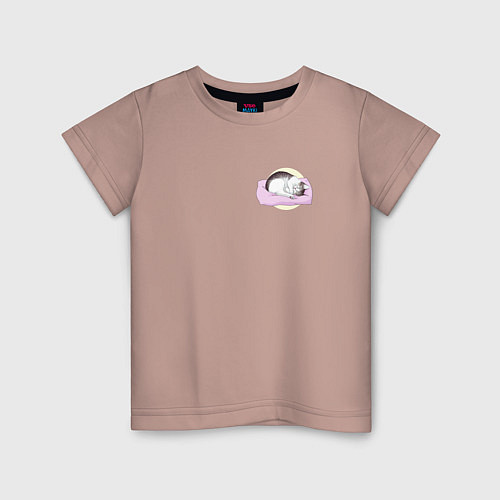 Детская футболка Я, Цусима Котик / Пыльно-розовый – фото 1