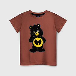Футболка хлопковая детская Wu-Tang Bear, цвет: кирпичный