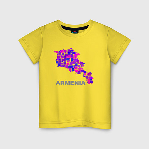 Детская футболка Армения Armenia / Желтый – фото 1
