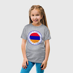 Футболка хлопковая детская Сделано в Армении, цвет: меланж — фото 2