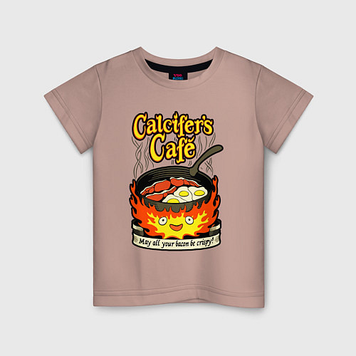 Детская футболка Calcifer cook / Пыльно-розовый – фото 1
