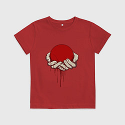 Футболка хлопковая детская Не потеряй, цвет: красный