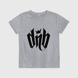 Футболка хлопковая детская DnВ, цвет: меланж