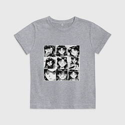 Футболка хлопковая детская Такая разная Мисато Сан Евангелион, цвет: меланж