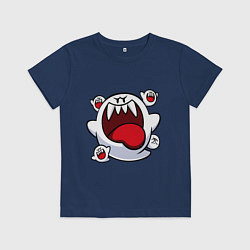 Футболка хлопковая детская Mario Bu, цвет: тёмно-синий