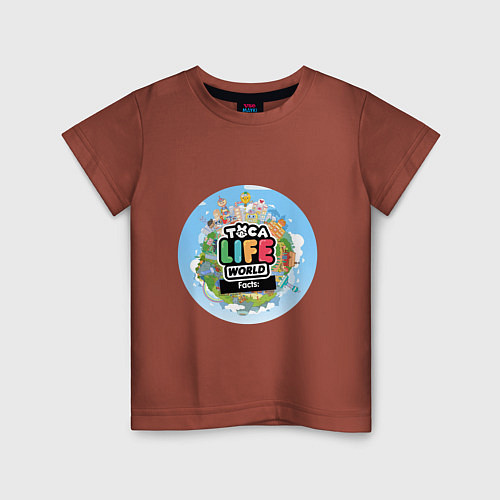 Детская футболка Toca Life World / Кирпичный – фото 1
