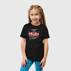 Футболка хлопковая детская Авто Mini Cooper, цвет: черный — фото 2