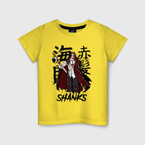 Детская футболка Шанкс One Piece / Желтый – фото 1
