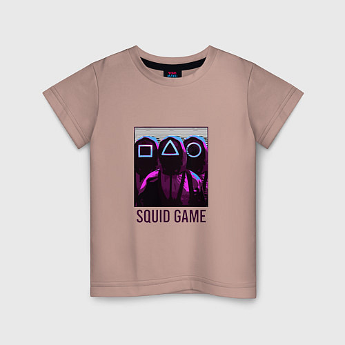 Детская футболка Squid Game Band / Пыльно-розовый – фото 1