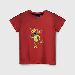 Футболка хлопковая детская FREE RIDERS, цвет: красный
