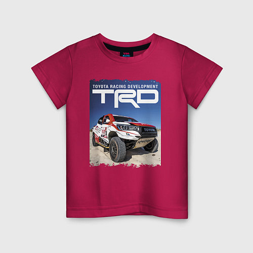 Детская футболка Toyota Racing Development, desert / Маджента – фото 1