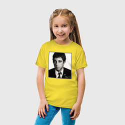 Футболка хлопковая детская Аль Пачино Al Pacino, цвет: желтый — фото 2