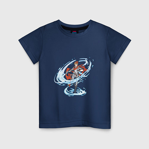 Детская футболка Тарталья с клинками в деле / Тёмно-синий – фото 1