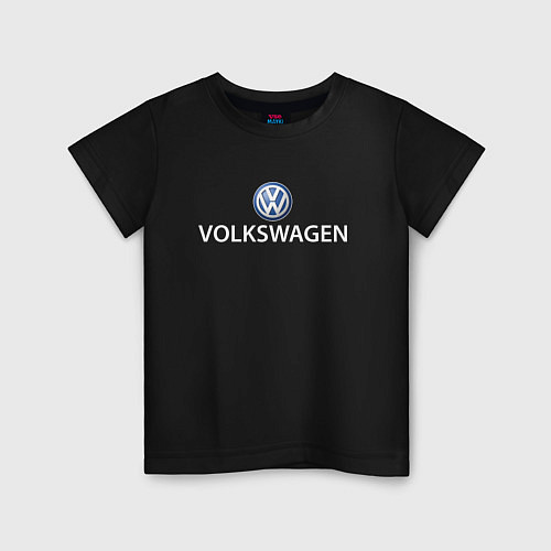 Детская футболка VOLKSWAGEN LOGO / Черный – фото 1