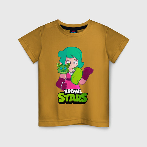 Детская футболка Лола из Brawl Stars / Горчичный – фото 1