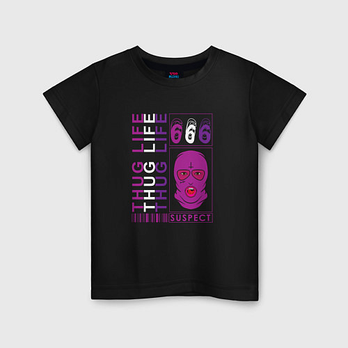 Детская футболка Криминальная жизнь / Черный – фото 1