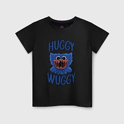 Футболка хлопковая детская HUGGY WUGGY ХАГГИ ВАГГИ, цвет: черный