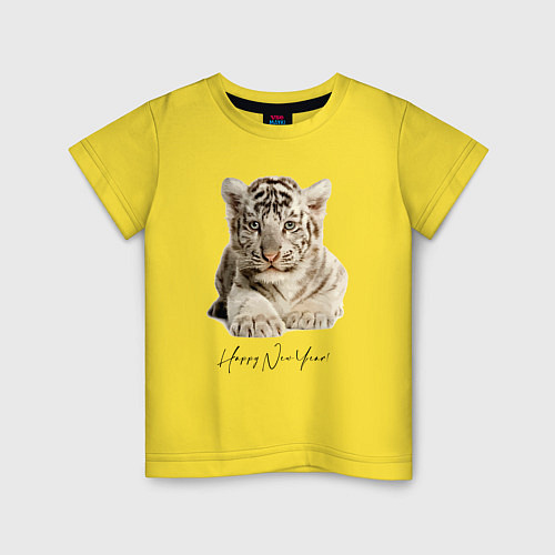 Детская футболка Happy New Tiger Year! / Желтый – фото 1