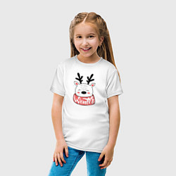 Футболка хлопковая детская Pinguin Be jolly, цвет: белый — фото 2