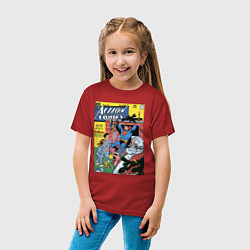 Футболка хлопковая детская Обложка Action Comics 117, цвет: красный — фото 2
