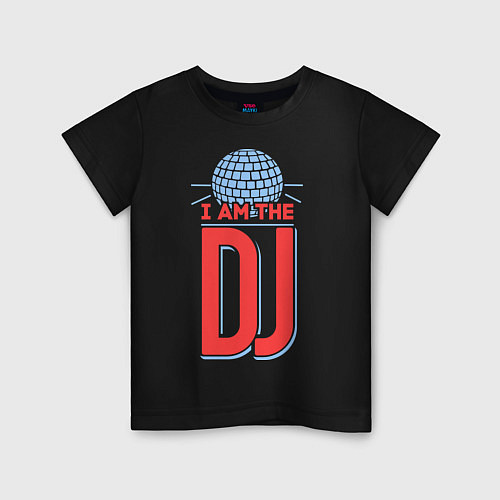 Детская футболка I am the DJ / Черный – фото 1