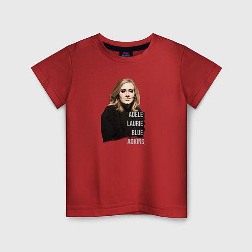 Детская футболка Adele Laurie / Красный – фото 1