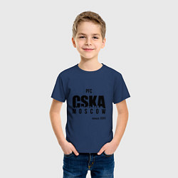 Футболка хлопковая детская CSKA since 1911, цвет: тёмно-синий — фото 2