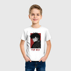 Футболка хлопковая детская Тигр Нанивы, цвет: белый — фото 2