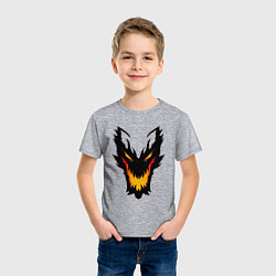 Футболка хлопковая детская ЛИЦО SHADOW FIEND DOTA2, цвет: меланж — фото 2