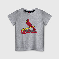 Футболка хлопковая детская St Louis Cardinals - baseball team, цвет: меланж