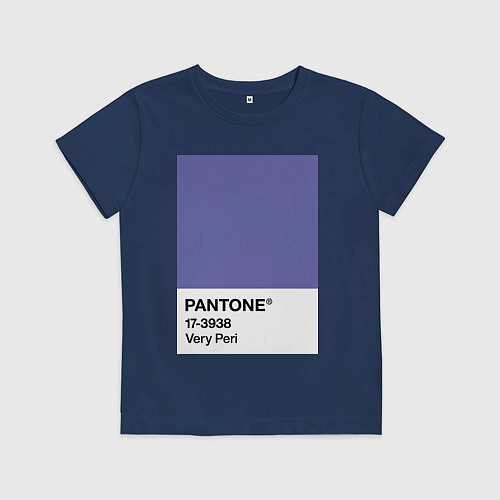 Детская футболка Цвет Pantone 2022 года - Very Peri / Тёмно-синий – фото 1