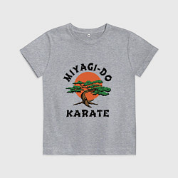 Футболка хлопковая детская Мияги до, цвет: меланж