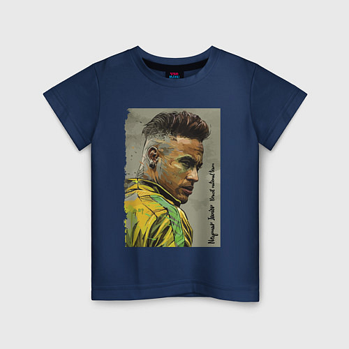 Детская футболка Neymar Junior - Brazil national team / Тёмно-синий – фото 1