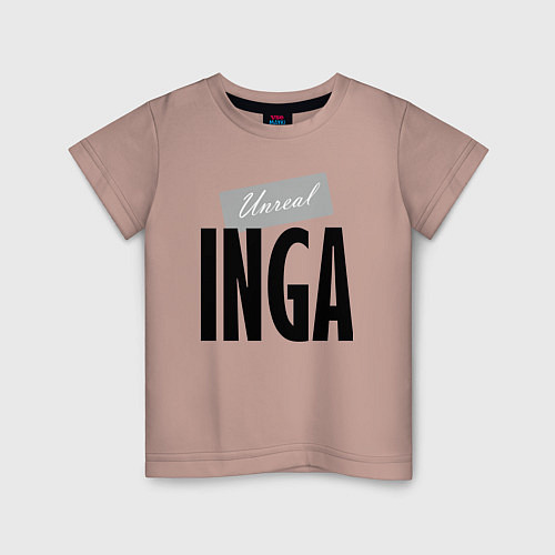 Детская футболка Unreal Inga / Пыльно-розовый – фото 1