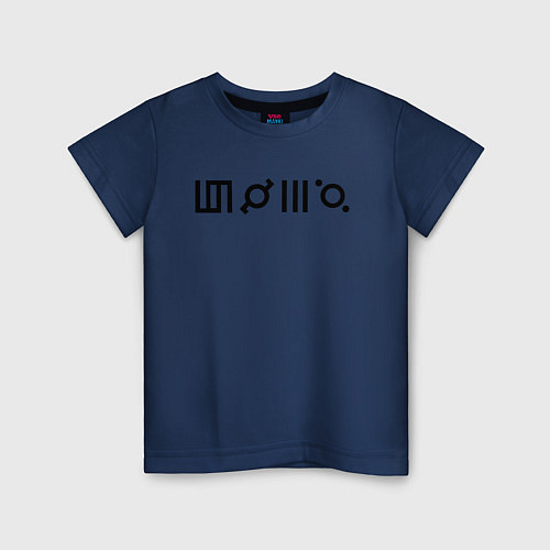 Детская футболка 30 Seconds to Mars - Логотип / Тёмно-синий – фото 1