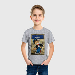 Футболка хлопковая детская ALEC May fair, цвет: меланж — фото 2