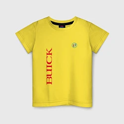 Футболка хлопковая детская Buick Emblem Logo, цвет: желтый