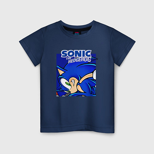 Детская футболка Sonic Adventure Sonic / Тёмно-синий – фото 1