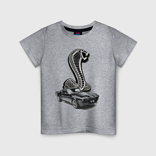 Детская футболка Shelby GT 500 - Retro / Меланж – фото 1