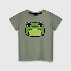 Футболка хлопковая детская Frog Lucky, цвет: авокадо