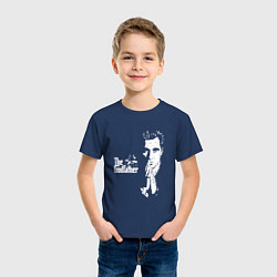 Футболка хлопковая детская Крёстный отец Logo, цвет: тёмно-синий — фото 2