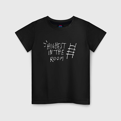 Детская футболка TRAVIS SCOTT HIGHEST IN THE ROOM / Черный – фото 1