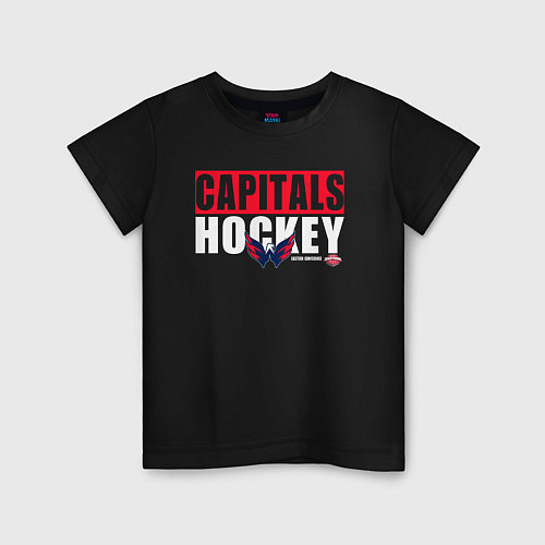 Детская футболка Вашингтон Кэпиталз НХЛ / Черный – фото 1