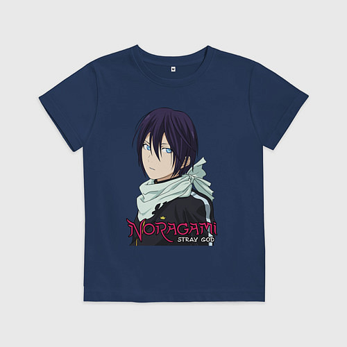 Детская футболка Yato blue eyes / Тёмно-синий – фото 1