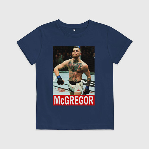 Детская футболка Конор МакГрегор McGregor / Тёмно-синий – фото 1