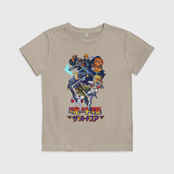 Футболка хлопковая детская Hard corps, цвет: миндальный